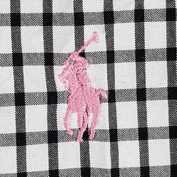 Polo Ralph Lauren Shirt Oxford Black Plaid Button Down LS Mens Size 16.5 XL - Picture 4 of 10